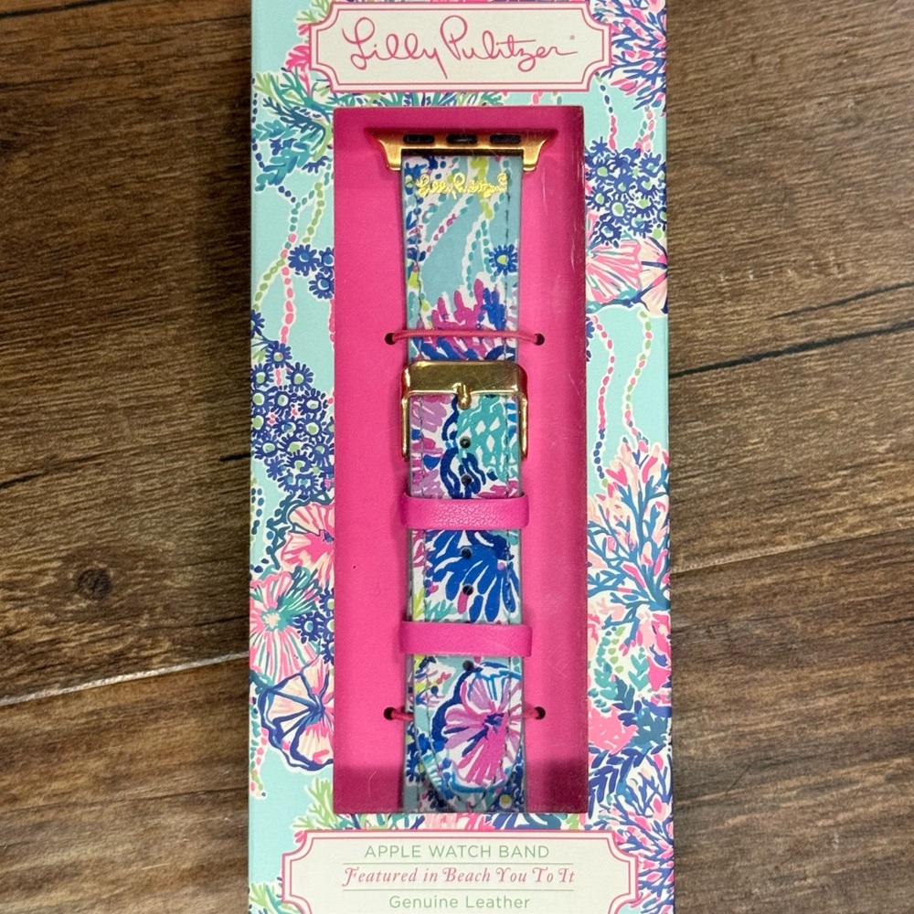 Lily Pulitzer Apple Watch Band in Beach You To It pattern
